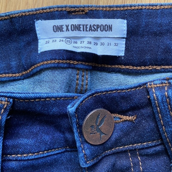 ONE TEASPOON Skinny Distressed Jean Sz 25 - Picture 5 of 8
